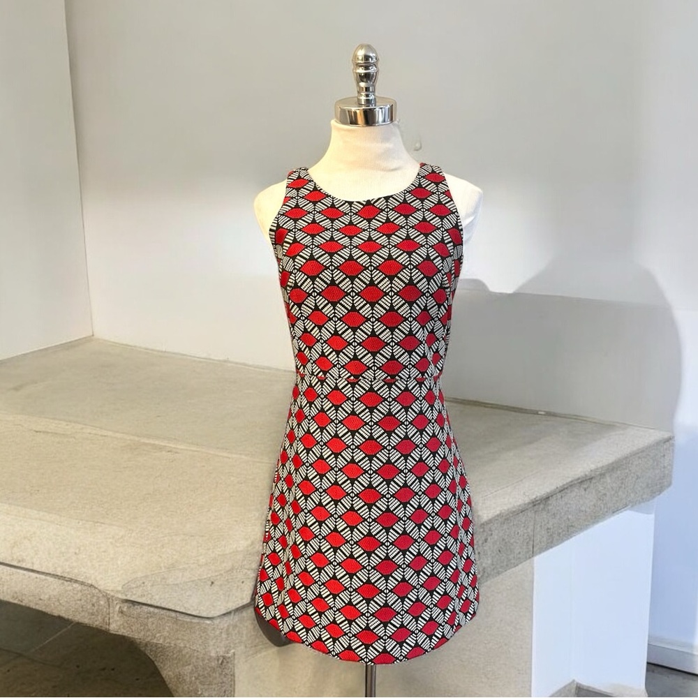 MILLY SLIM SHIFT DRESS POPPY SIZE 6 - Picture 4 of 15